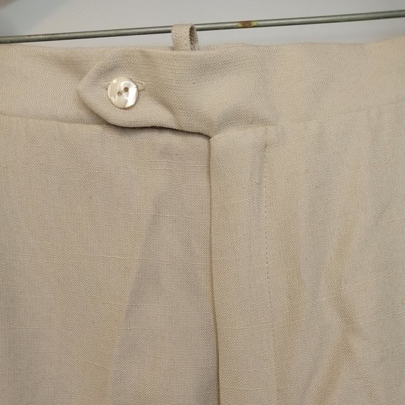 Vintage‎ Woman's Beige Pants Size 24W Elastic and Button - Picture 6 of 12
